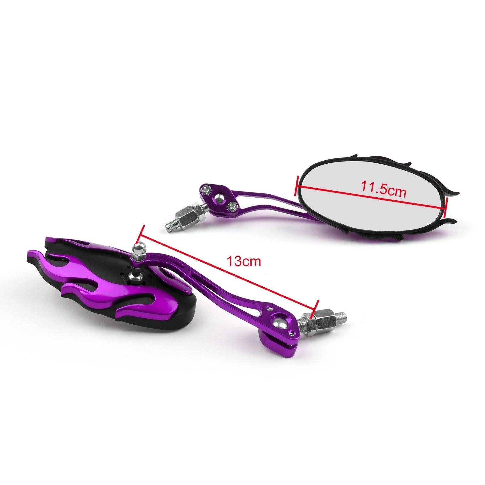 Universal Motorcycle Rearview Mirrors Rear View Mirror 8mm 10mm