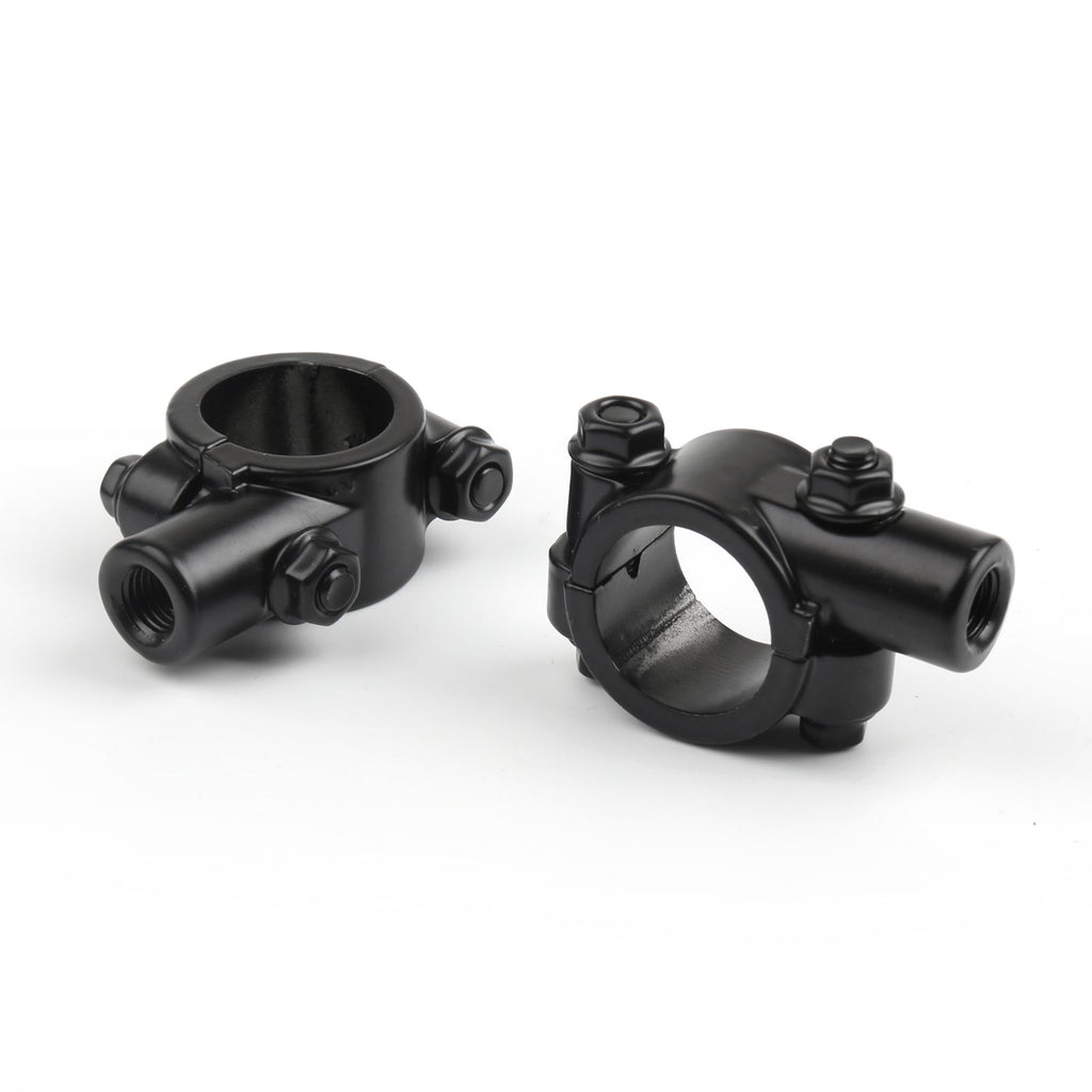 Motorcycle Bike 1 HandleBar 10MM Thread Mirror Mount Holder Clamp Adaptor