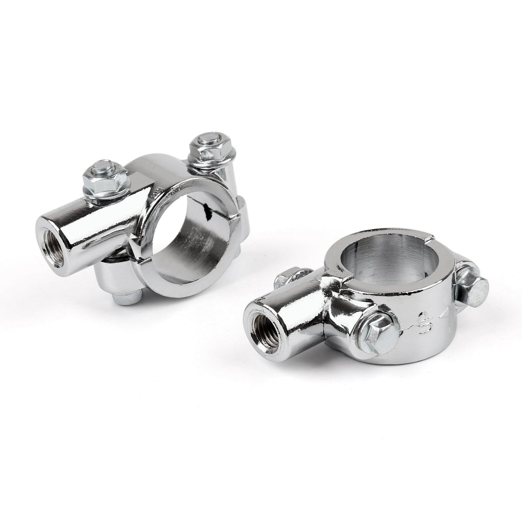 Motorcycle Bike 1 HandleBar 10MM Thread Mirror Mount Holder Clamp Adaptor