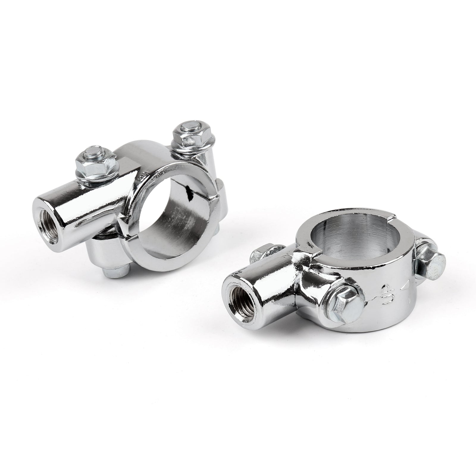 Motorcycle Bike 1 HandleBar 10MM Thread Mirror Mount Holder Clamp Adaptor