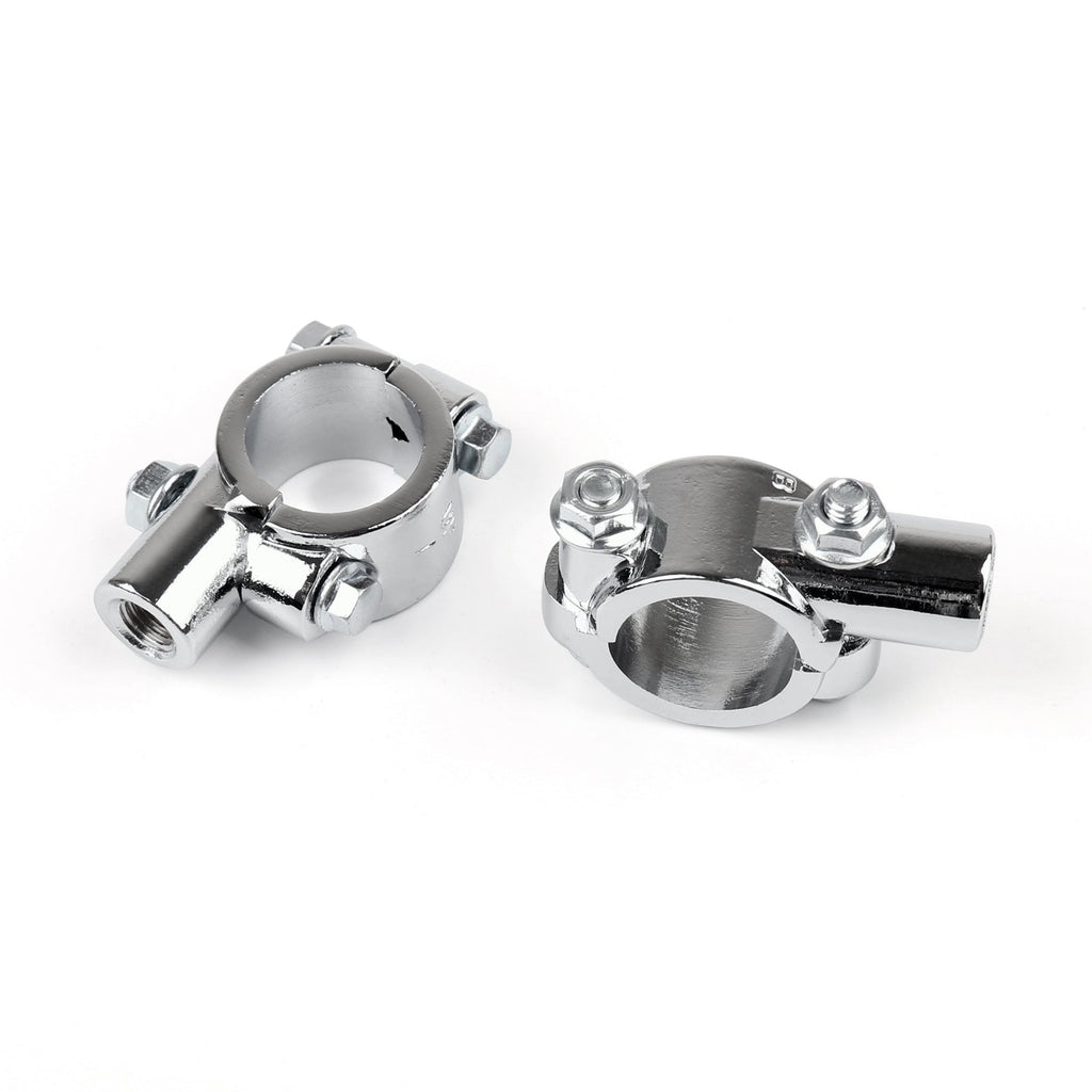 Motorcycle Bike 1 HandleBar 10MM Thread Mirror Mount Holder Clamp Adaptor