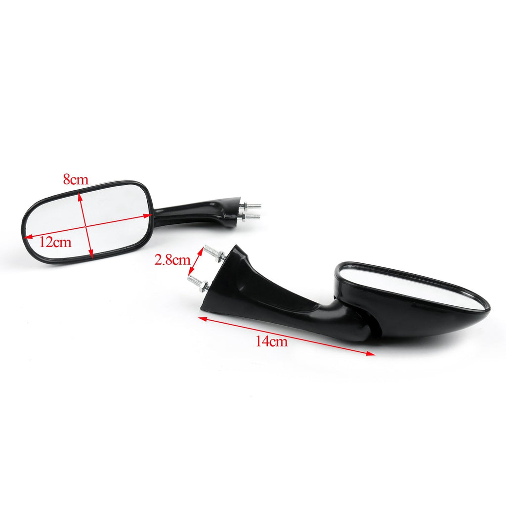 Motorcycle Rearview Side Mirrors Left & Right Fit for Honda CBR 250 400 NSR 250 VFR RVF 400 1987-1996