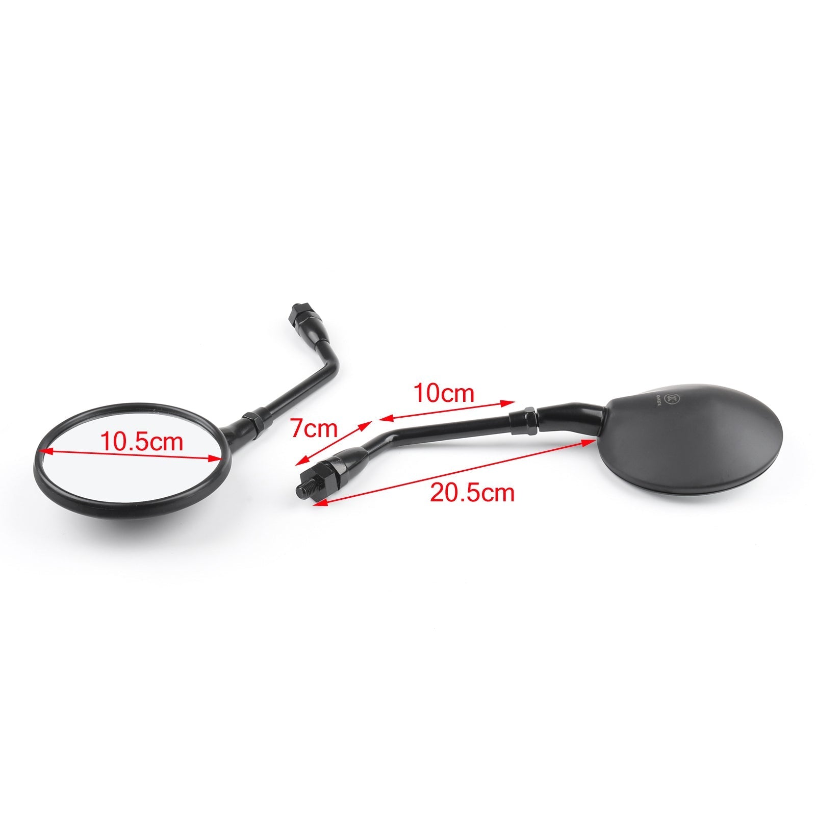 1 Pair Motorcycle Rearview Side Mirrors For Honda CB400SS VT750 CBF500 04-05