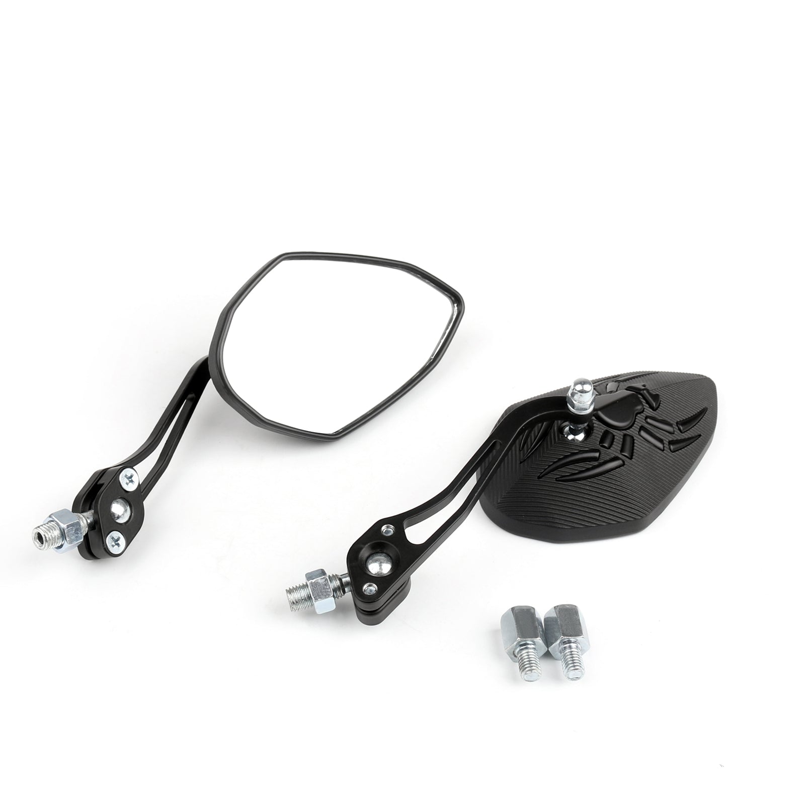 Universal 8mm 10mm Motorcycle Moto Spider Adjusted Rear View Side Mirrors