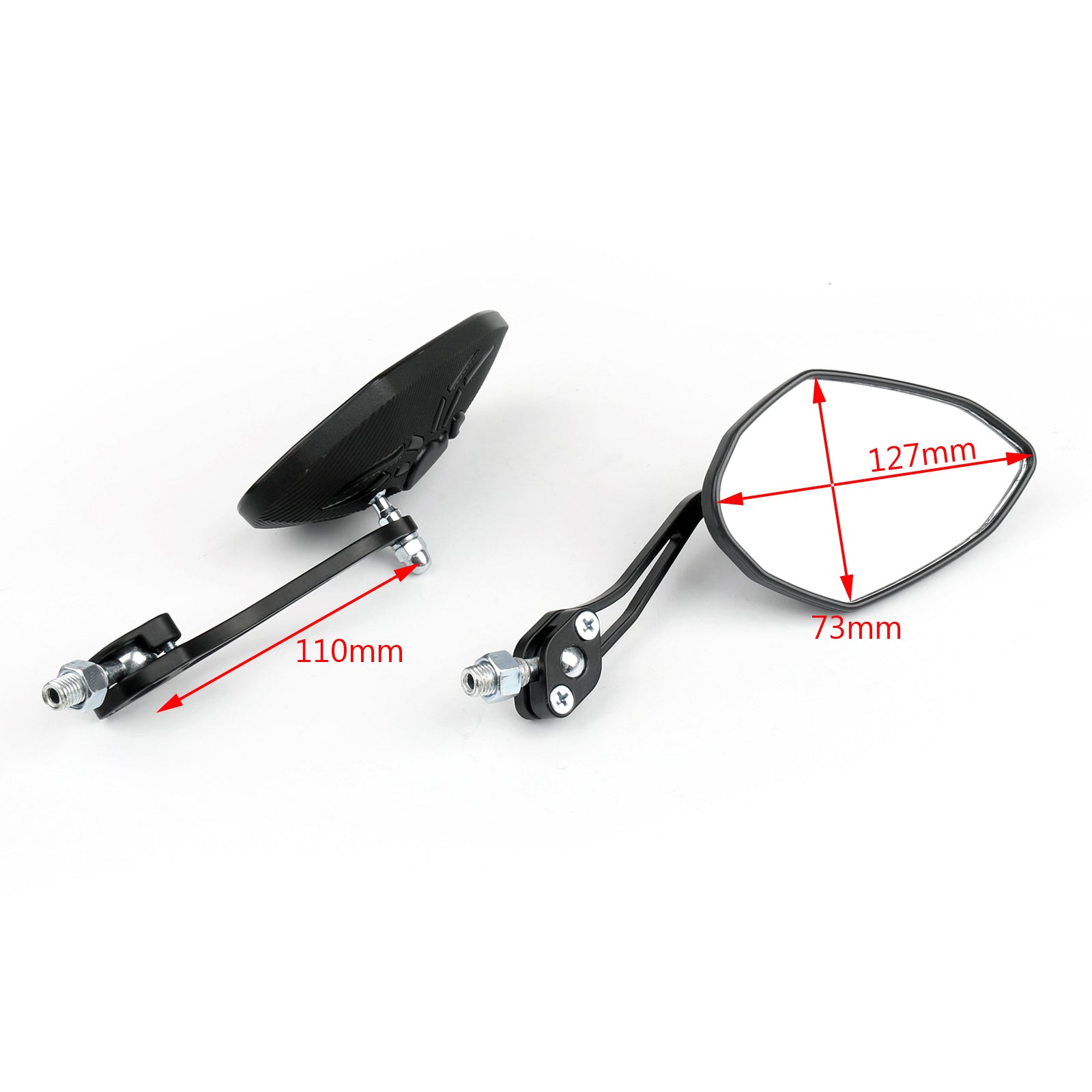 Universal 8mm 10mm Motorcycle Moto Spider Adjusted Rear View Side Mirrors