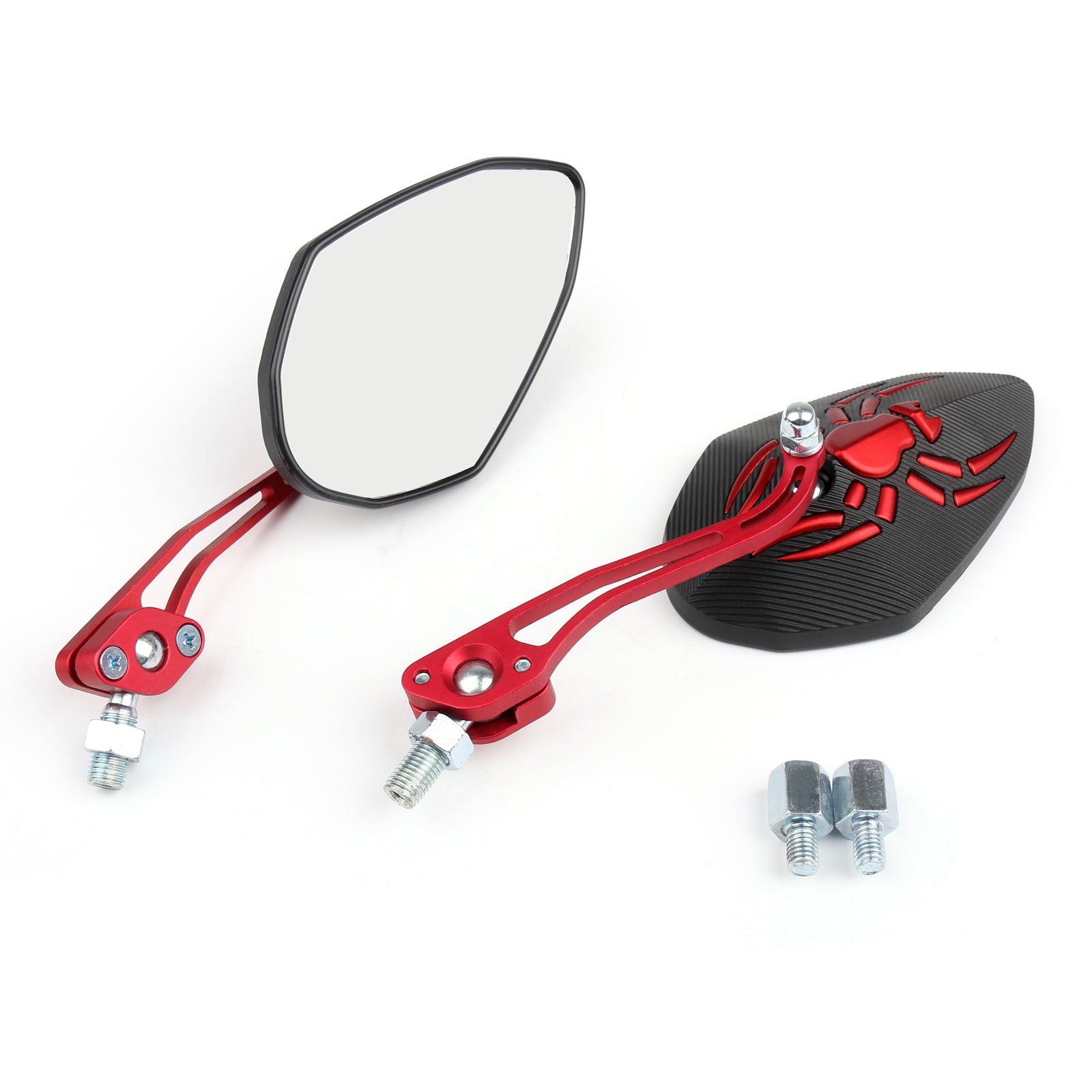 Universal 8mm 10mm Motorcycle Moto Spider Adjusted Rear View Side Mirrors