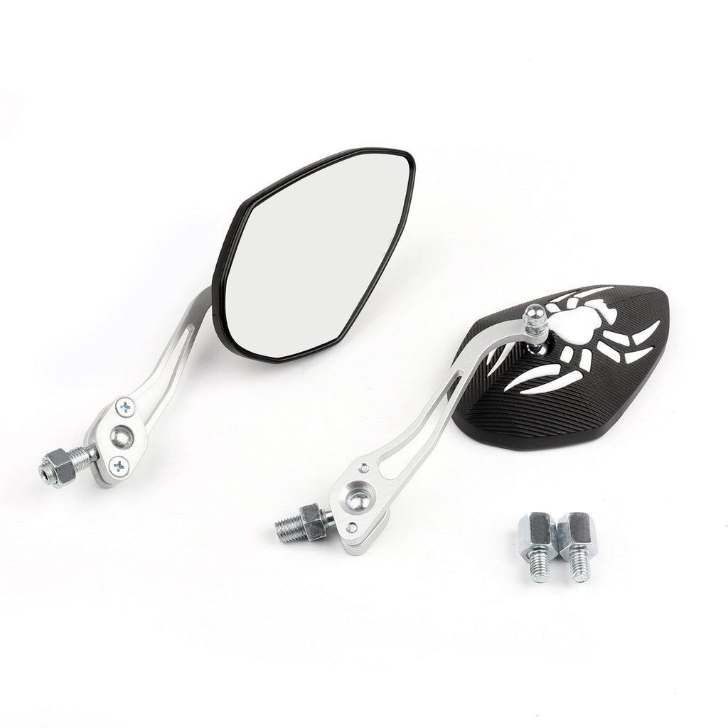 Universal 8mm 10mm Motorcycle Moto Spider Adjusted Rear View Side Mirrors