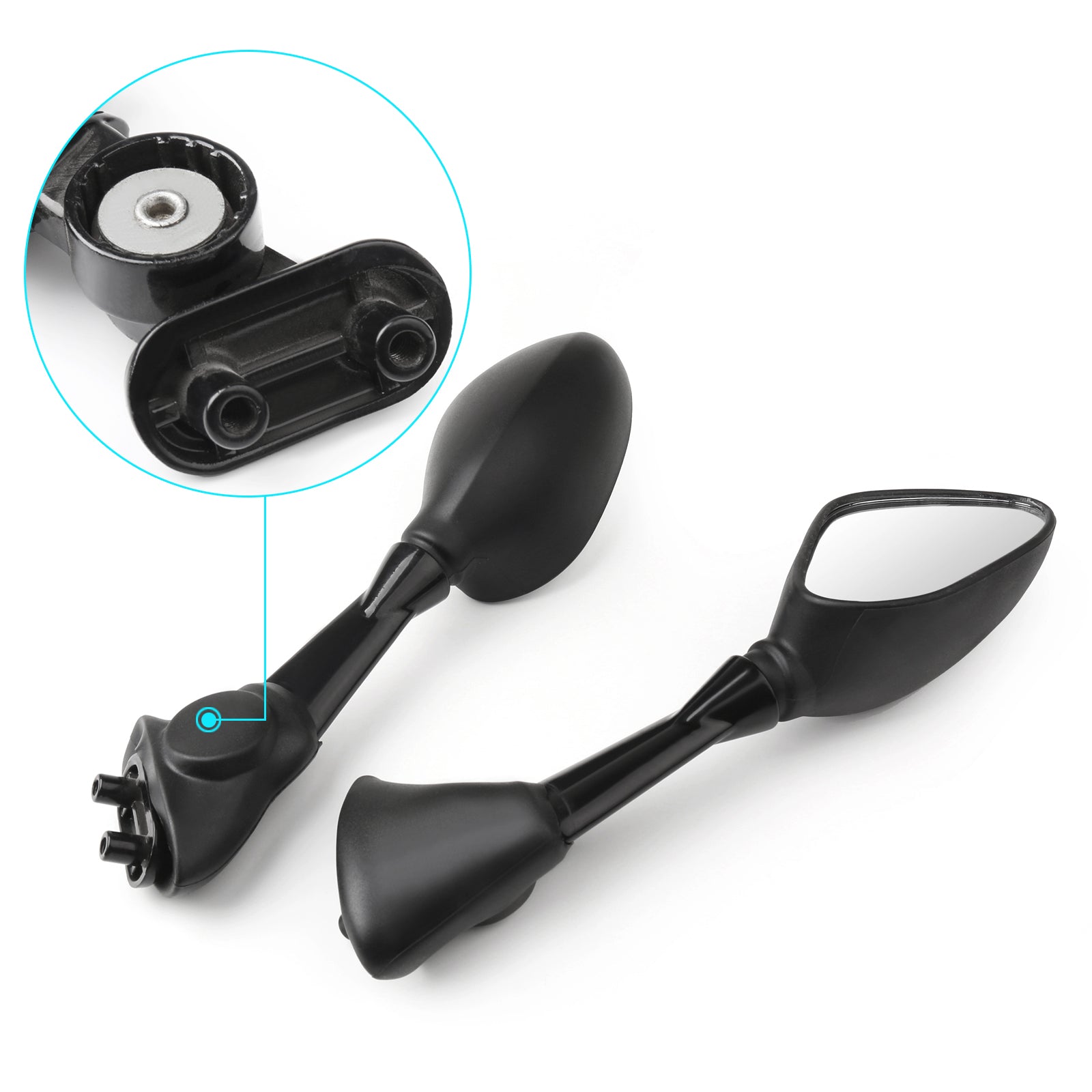 Black Pair Rear View Mirrors For BMW S1000RR S1000 RR 2010-2014 Sport Bike