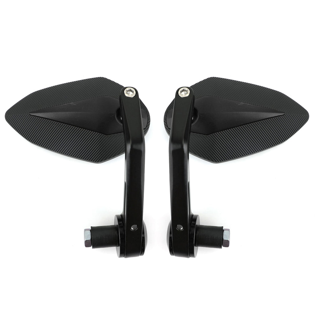 CNC Motorcycle 7/8 Handle Bar End Rearview Side Mirrors For Bobber Cafe Racer