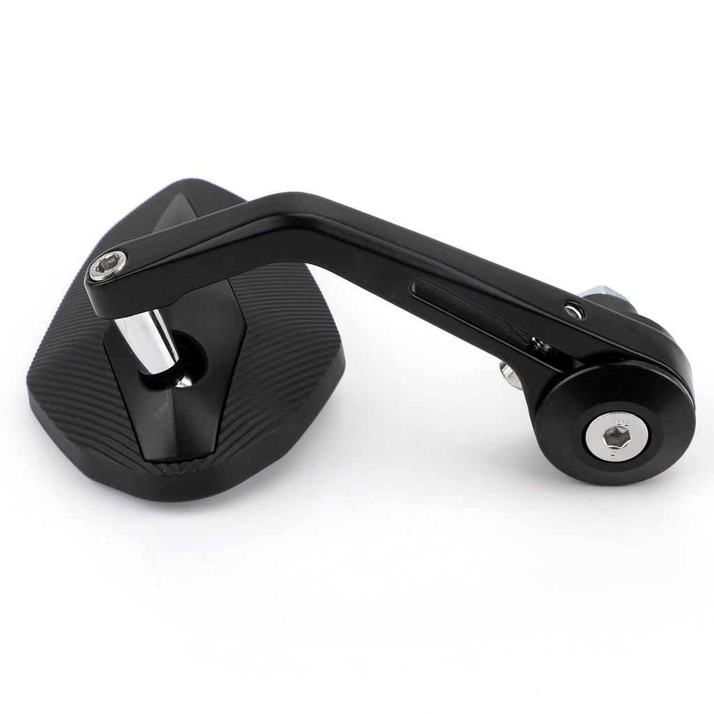 CNC Motorcycle 7/8 Handle Bar End Rearview Side Mirrors For Bobber Cafe Racer