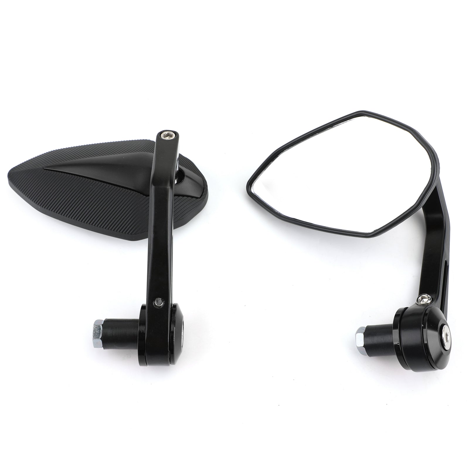 CNC Motorcycle 7/8 Handle Bar End Rearview Side Mirrors For Bobber Cafe Racer