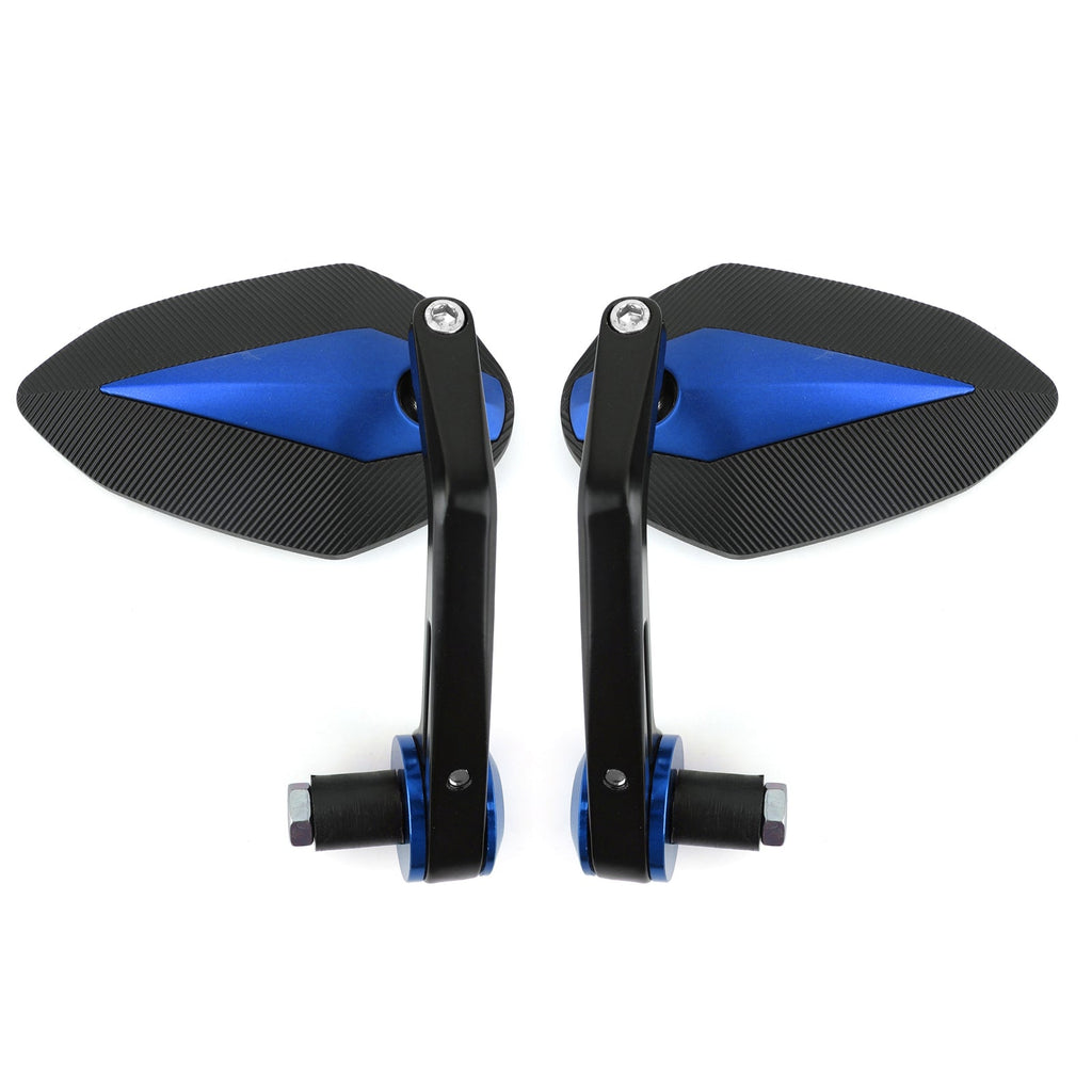 CNC Motorcycle 7/8 Handle Bar End Rearview Side Mirrors For Bobber Cafe Racer
