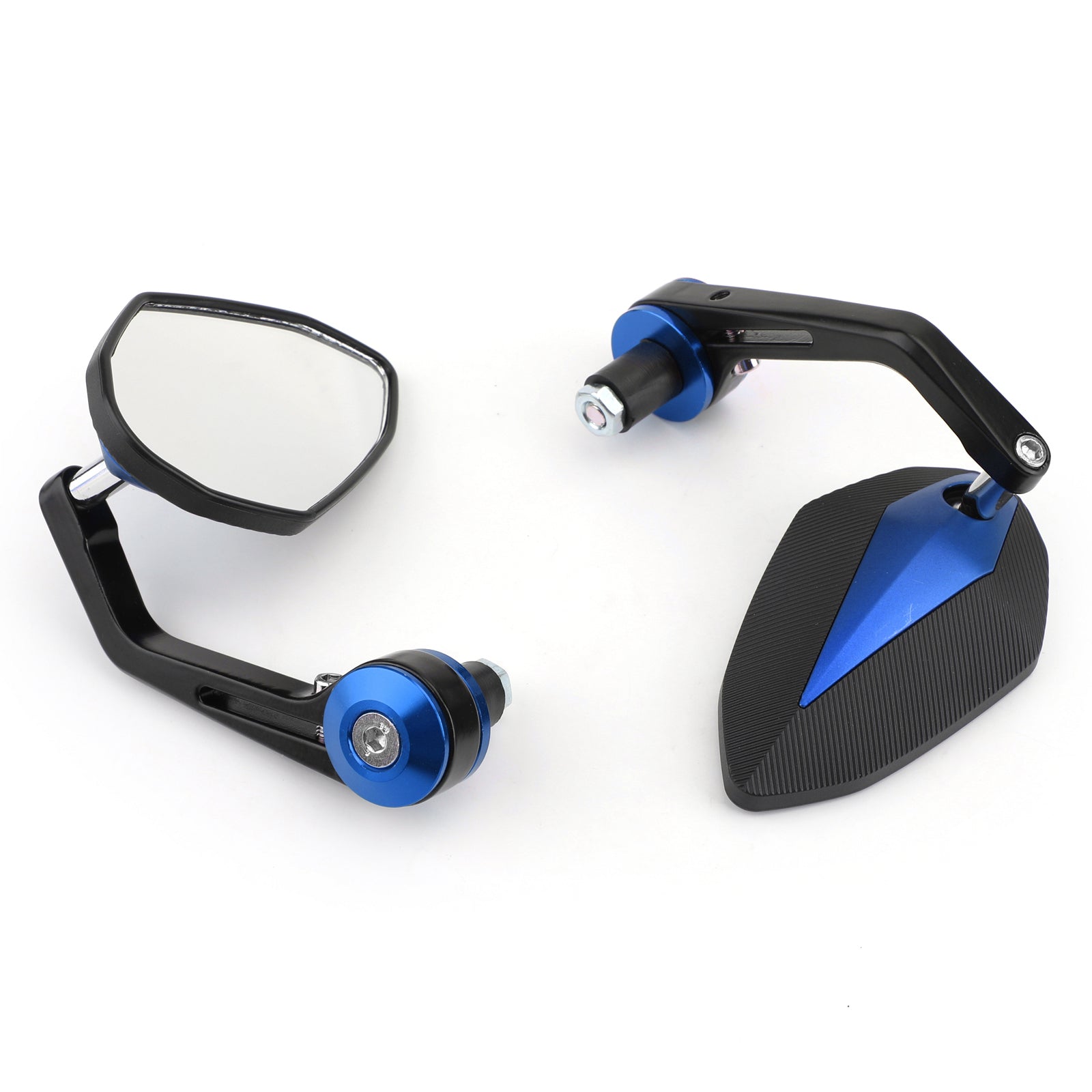 CNC Motorcycle 7/8 Handle Bar End Rearview Side Mirrors For Bobber Cafe Racer