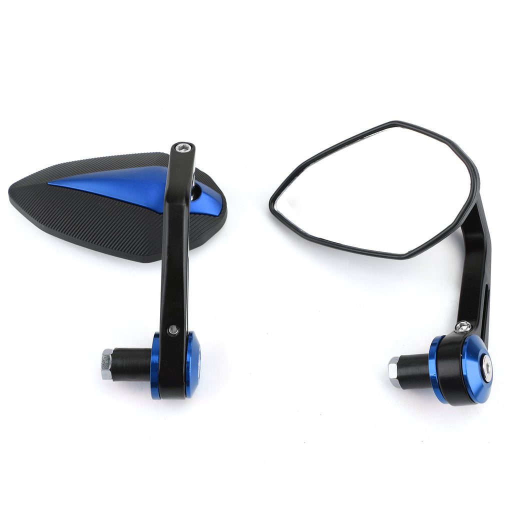 CNC Motorcycle 7/8 Handle Bar End Rearview Side Mirrors For Bobber Cafe Racer