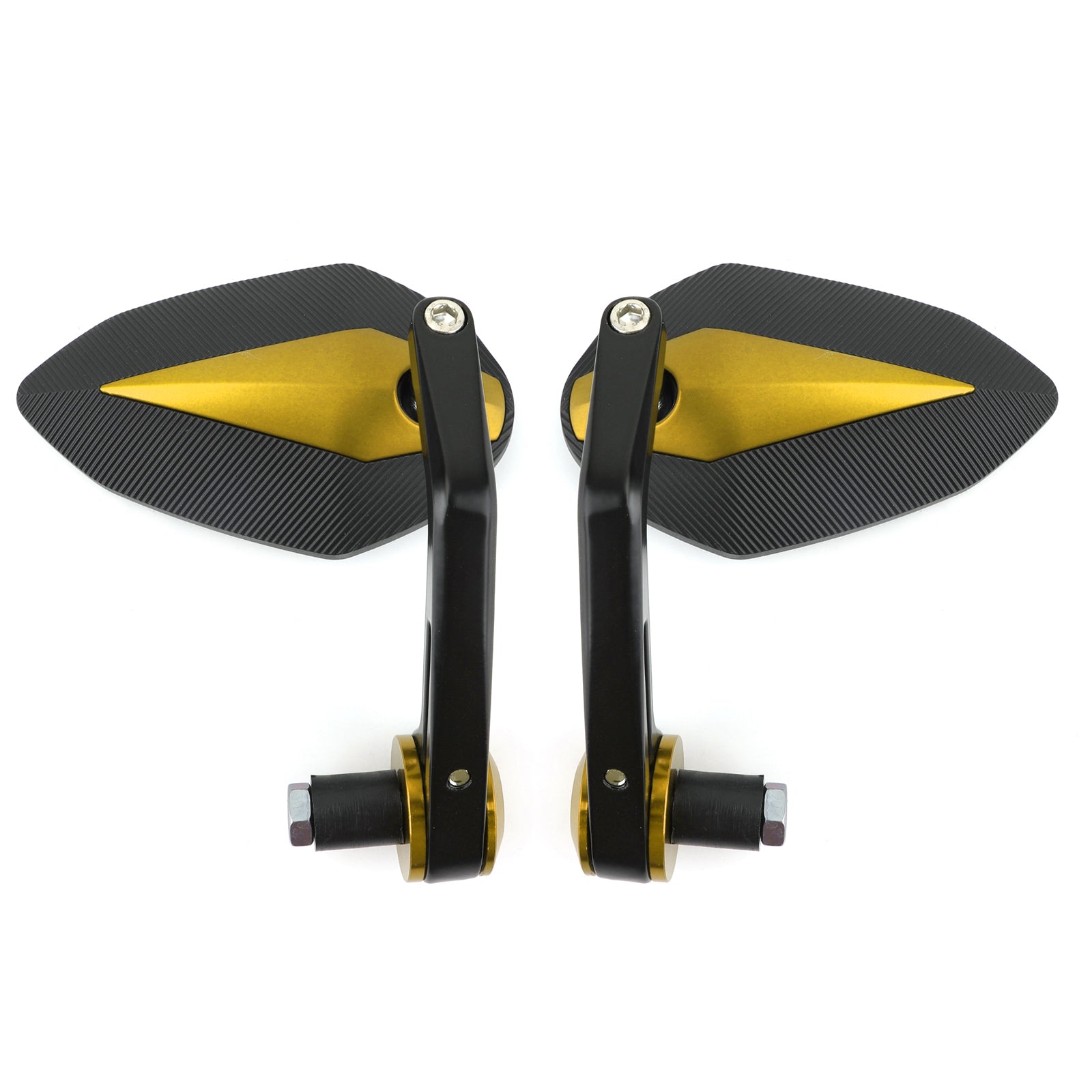 CNC Motorcycle 7/8 Handle Bar End Rearview Side Mirrors For Bobber Cafe Racer