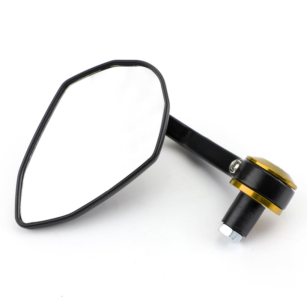 CNC Motorcycle 7/8 Handle Bar End Rearview Side Mirrors For Bobber Cafe Racer