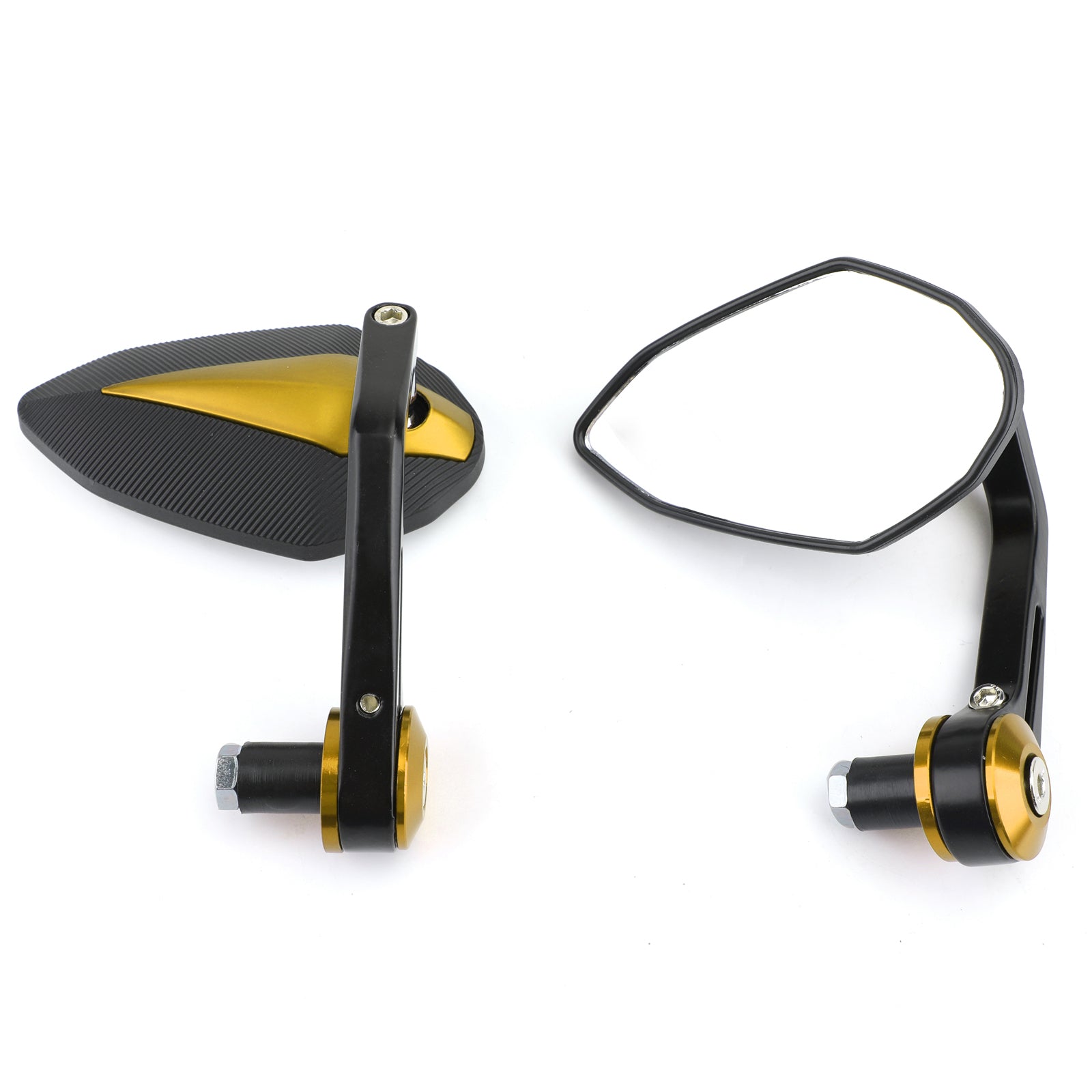 CNC Motorcycle 7/8 Handle Bar End Rearview Side Mirrors For Bobber Cafe Racer