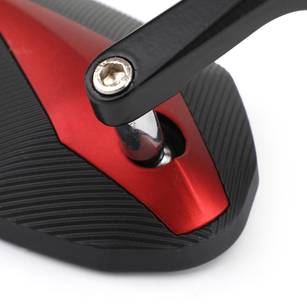 CNC Motorcycle 7/8 Handle Bar End Rearview Side Mirrors For Bobber Cafe Racer