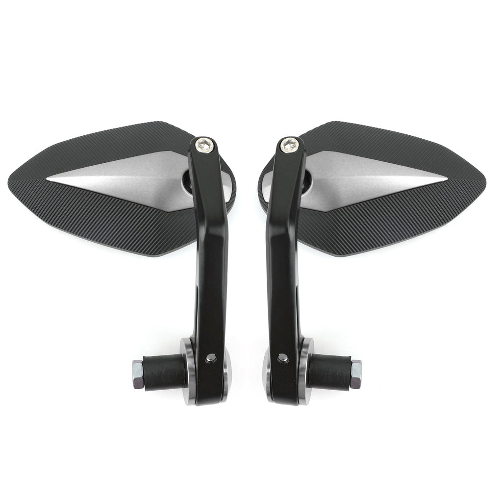 CNC Motorcycle 7/8 Handle Bar End Rearview Side Mirrors For Bobber Cafe Racer