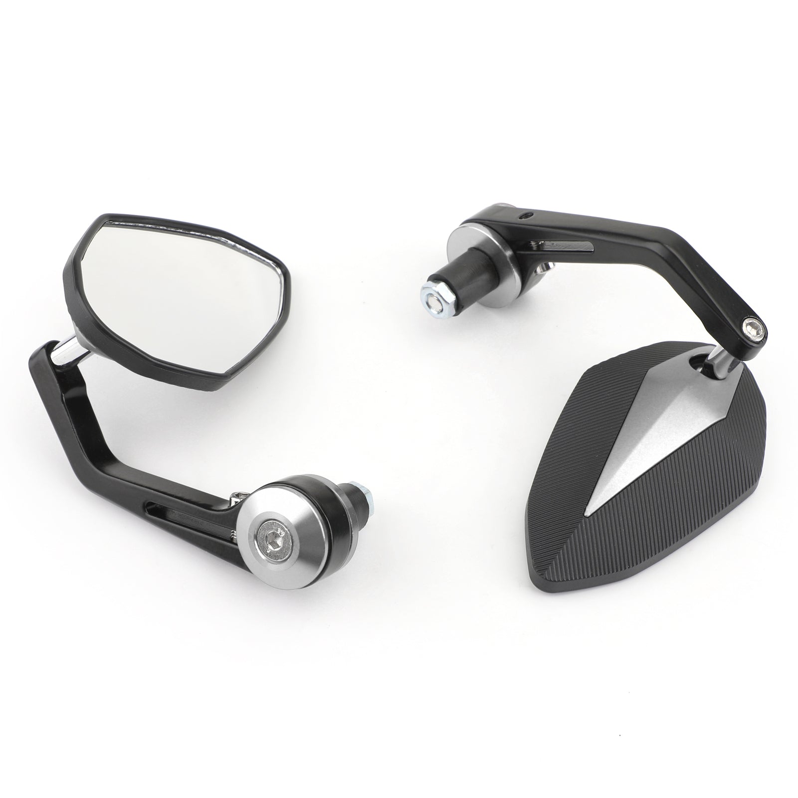 CNC Motorcycle 7/8 Handle Bar End Rearview Side Mirrors For Bobber Cafe Racer