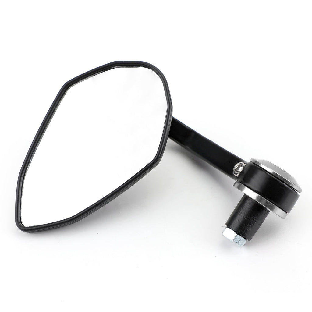 CNC Motorcycle 7/8 Handle Bar End Rearview Side Mirrors For Bobber Cafe Racer