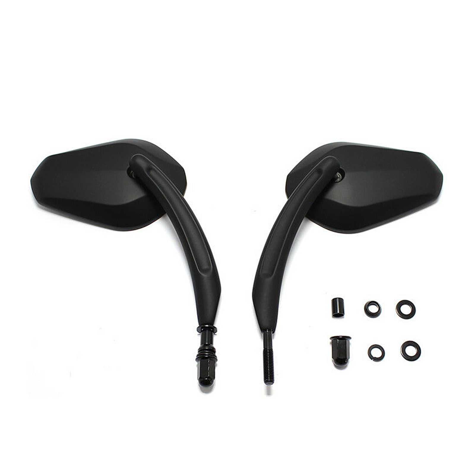 Diamond Rear View Mirrors Motorcycle Fit For Harley Cruiser Touring