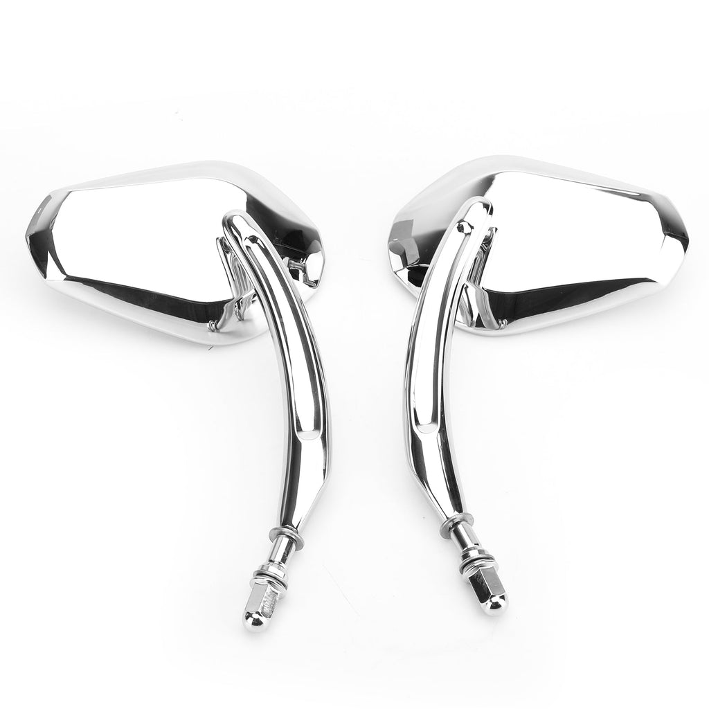 Diamond Rear View Mirrors Motorcycle Fit For Harley Cruiser Touring