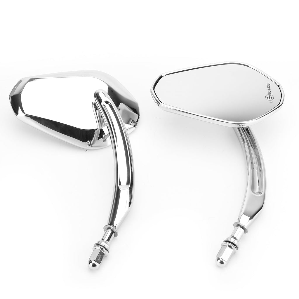Diamond Rear View Mirrors Motorcycle Fit For Harley Cruiser Touring