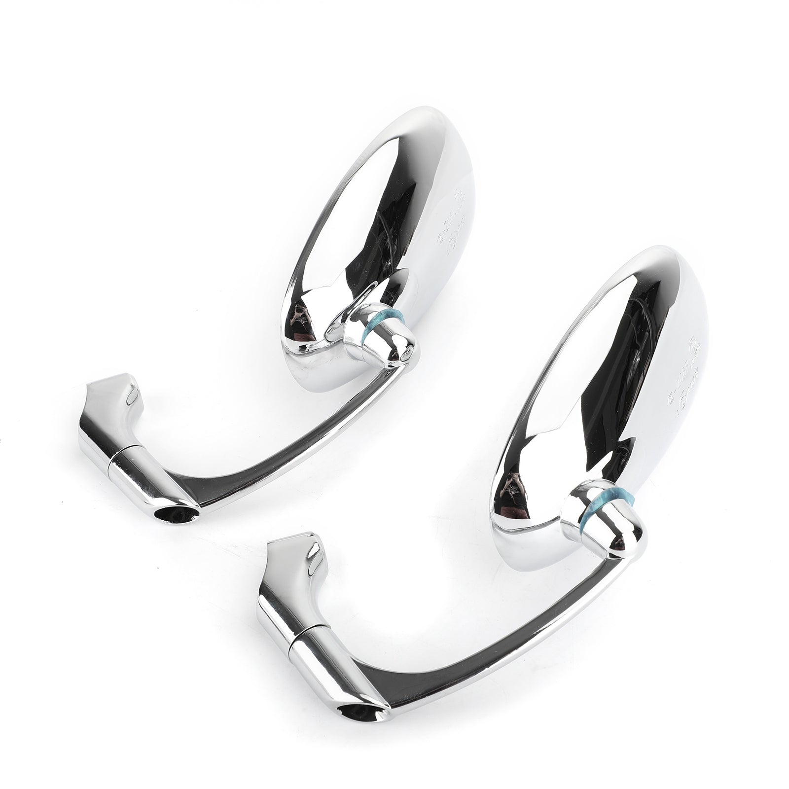 Pair M8 M10 Retro L-Bar Rearview Mirrors For Cafe Racer Bobber Custom Bobber