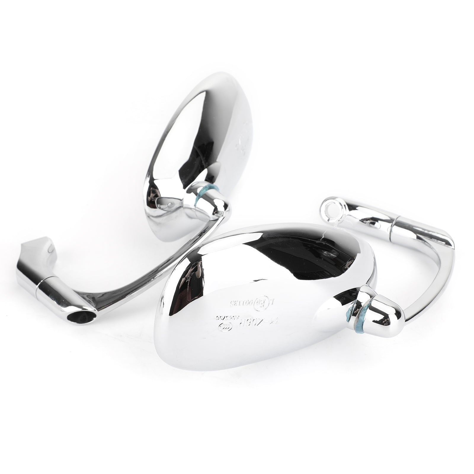 Pair M8 M10 Retro L-Bar Rearview Mirrors For Cafe Racer Bobber Custom Bobber