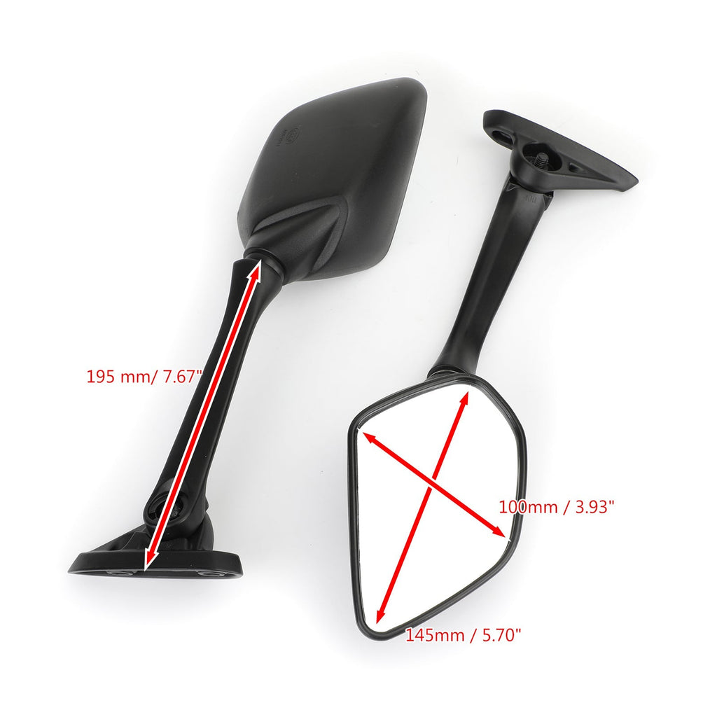 Rear View Mirrors Pair For Yamaha YZF R3 YZF R25 2015-2019 1WD-F6280-10 1WD-F6290-10