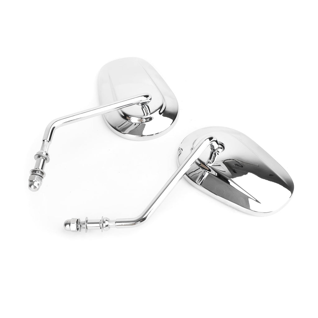 Rear View Mirrors Pair For Harley Street Glide Softail XL883 XL1200 Road Glide