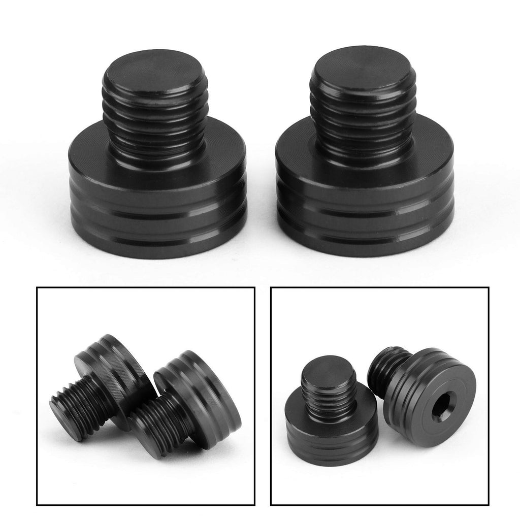 M10x1.25mm Mirror Hole Plugs Screws for Suzuki GSR400 DL650 SV650 GSX-S750 1000