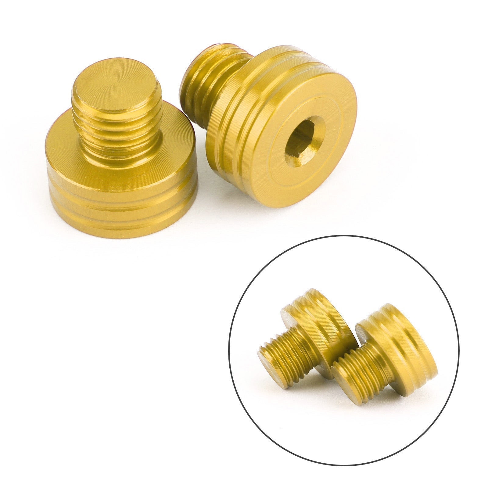 M10x1.25mm Mirror Hole Plugs Screws for Suzuki GSR400 DL650 SV650 GSX-S750 1000