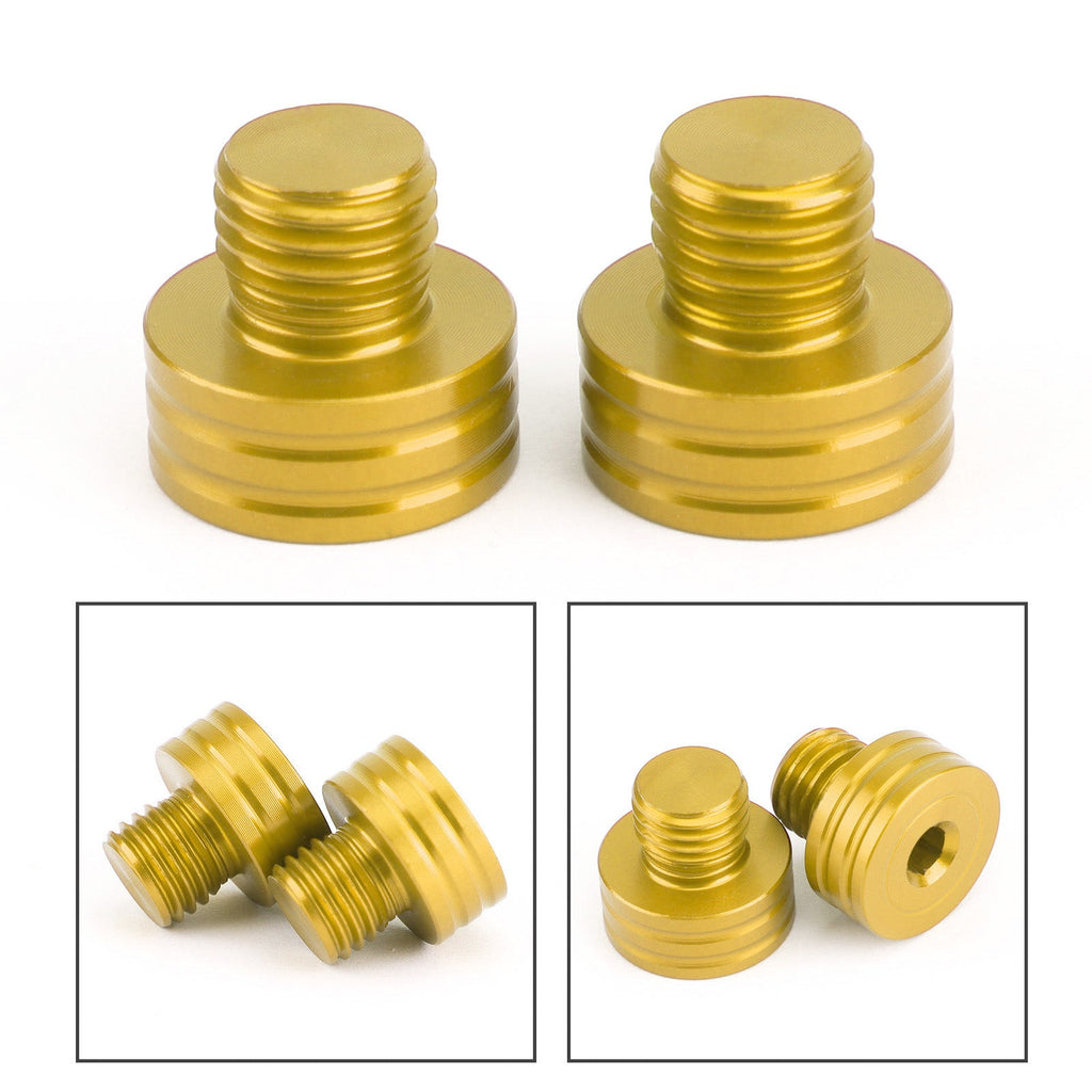 M10x1.25mm Mirror Hole Plugs Screws for Suzuki GSR400 DL650 SV650 GSX-S750 1000