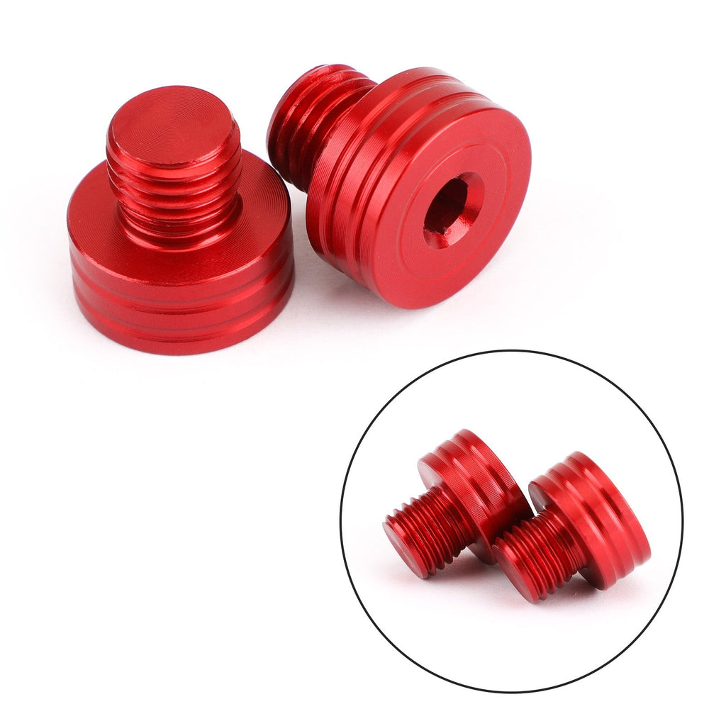 M10x1.25mm Mirror Hole Plugs Screws for Suzuki GSR400 DL650 SV650 GSX-S750 1000