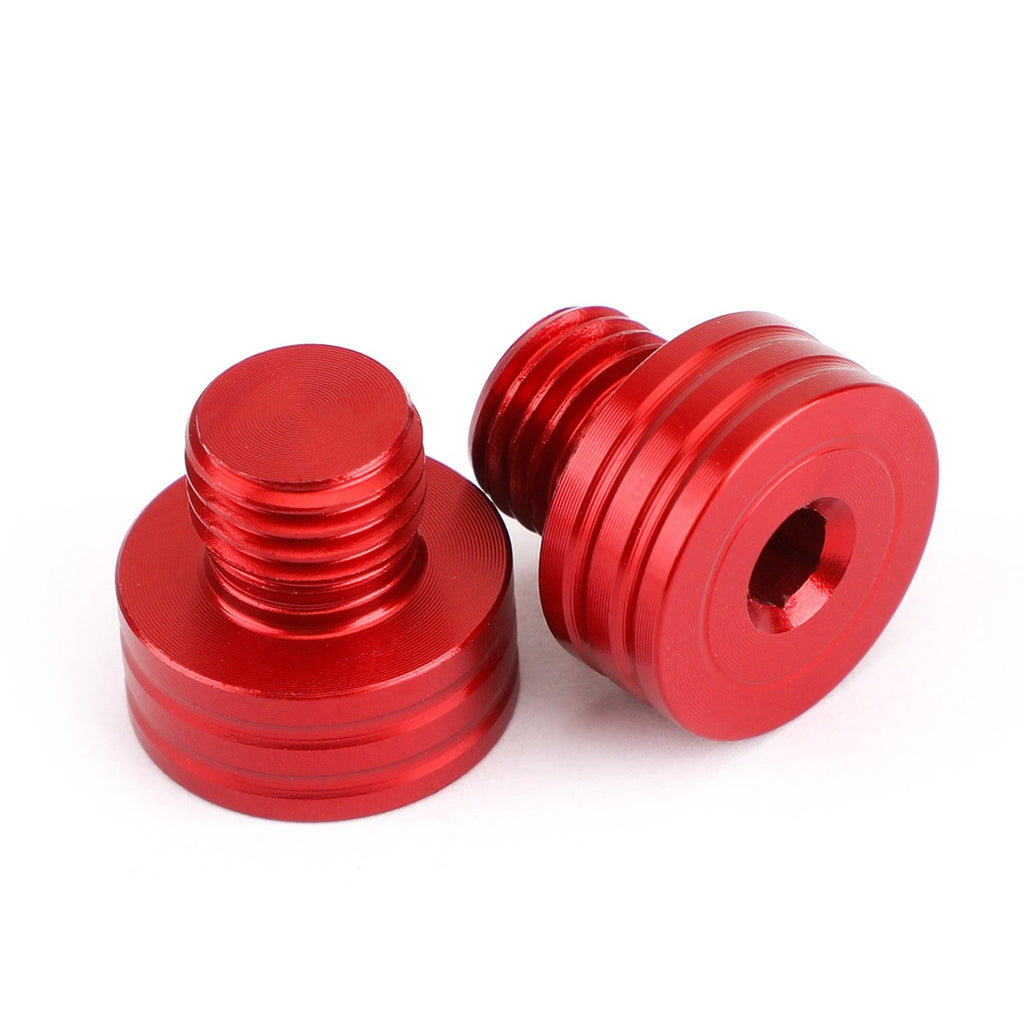 M10x1.25mm Mirror Hole Plugs Screws for Suzuki GSR400 DL650 SV650 GSX-S750 1000