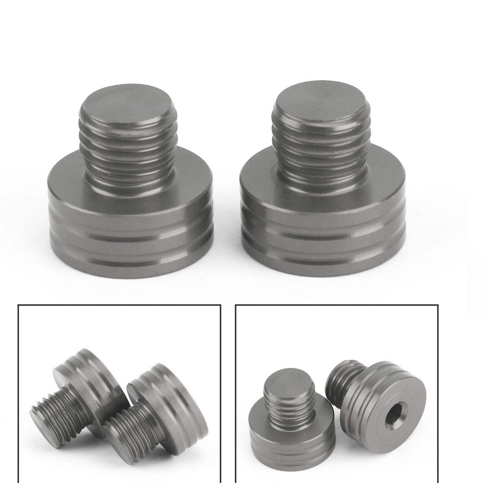M10x1.25mm Mirror Hole Plugs Screws for Suzuki GSR400 DL650 SV650 GSX-S750 1000