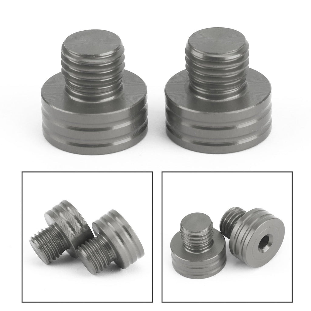 M10x1.25mm Mirror Hole Plugs Screws for Suzuki GSR400 DL650 SV650 GSX-S750 1000