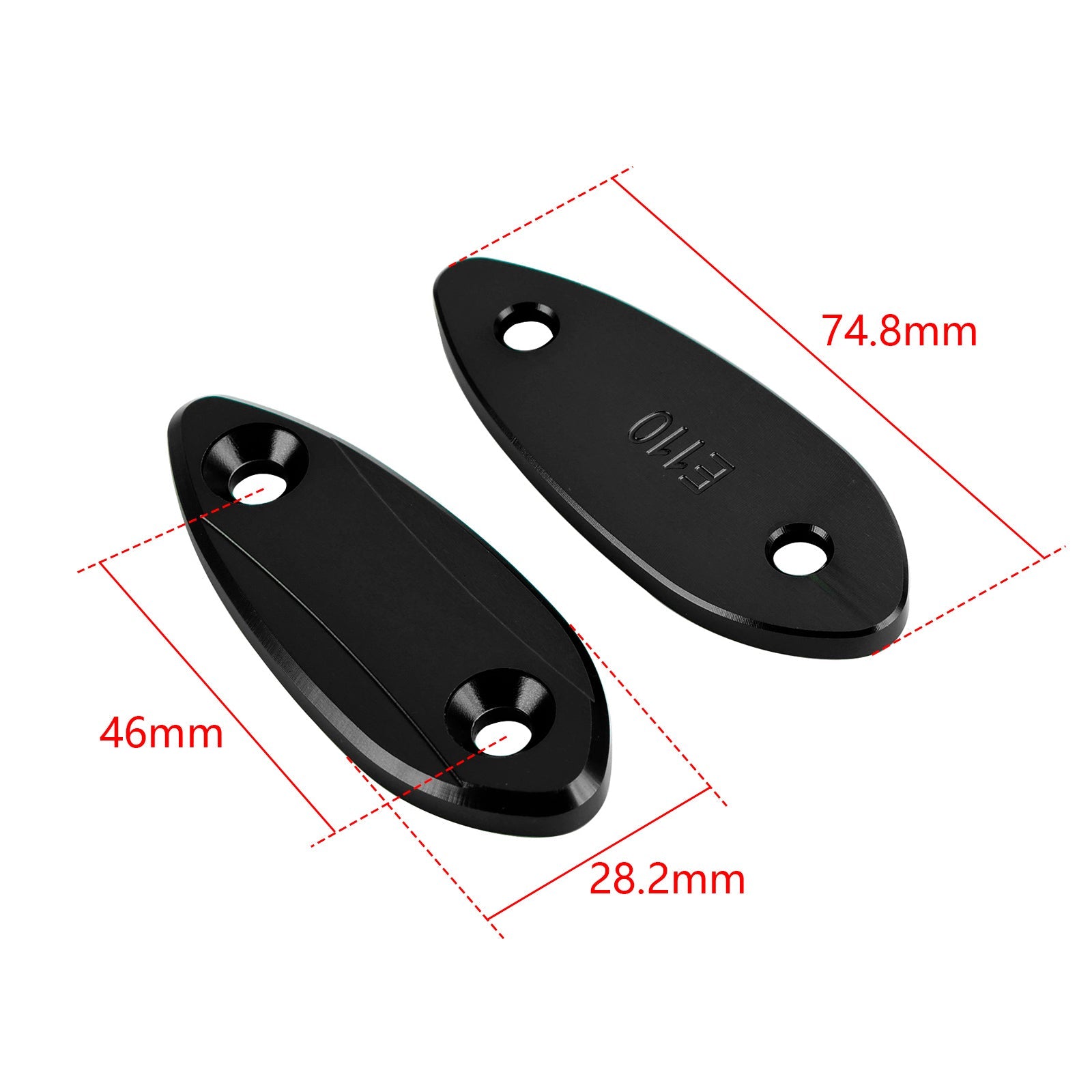 Kawasaki ZX-6R ZX6R 2009-2012 Mirror delete blanking block off plates