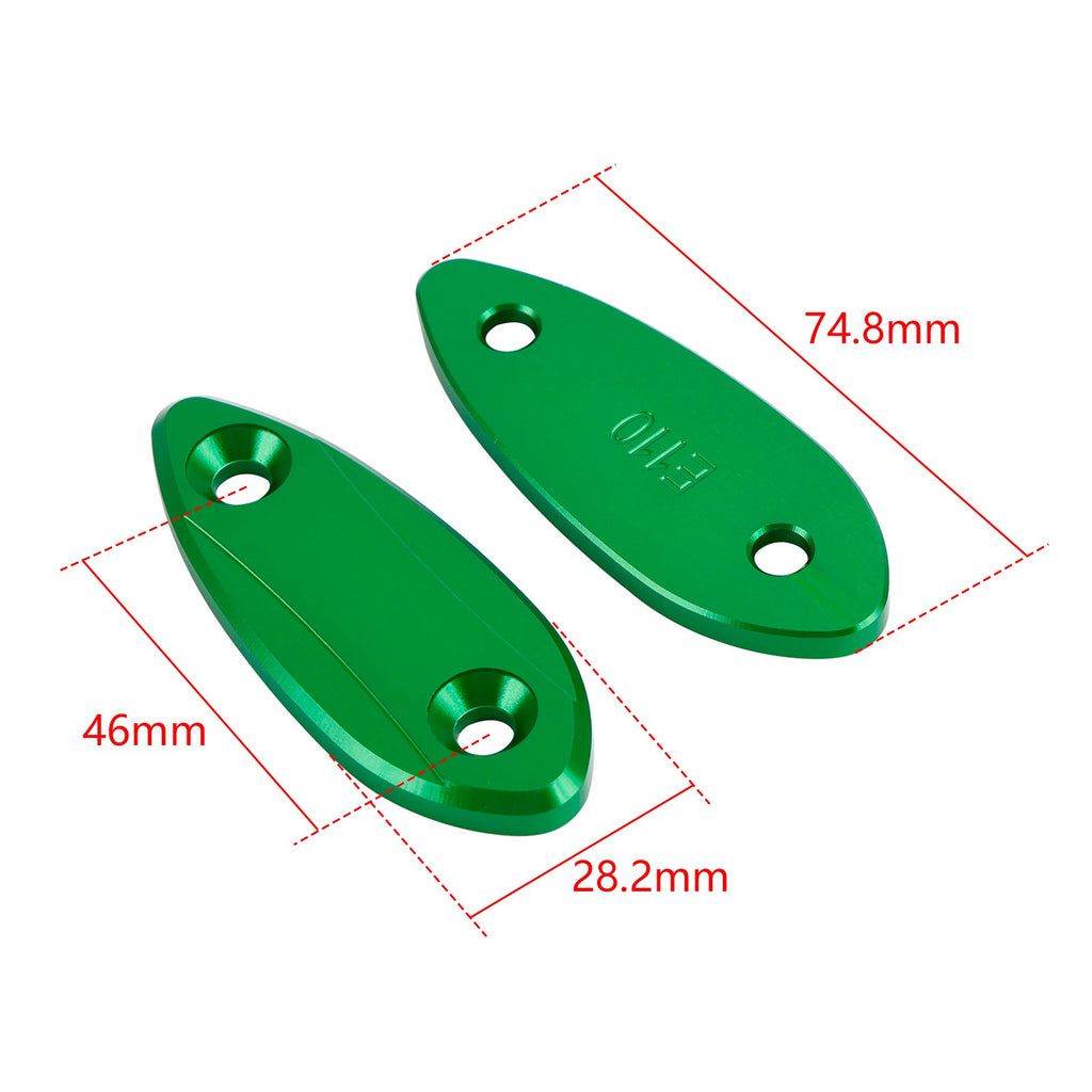 Kawasaki ZX-6R ZX6R 2009-2012 Mirror delete blanking block off plates