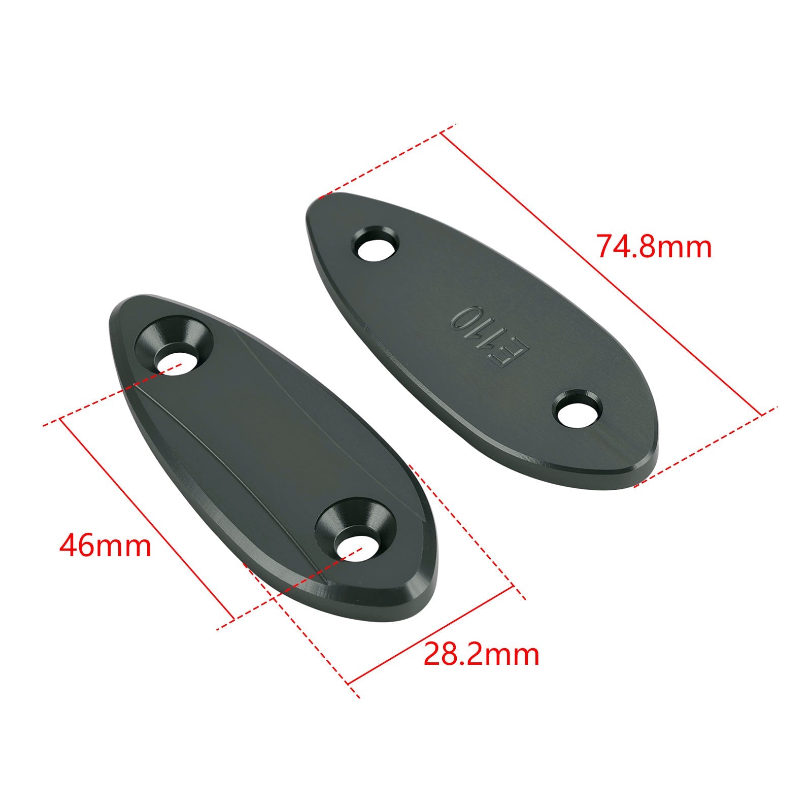 Kawasaki ZX-6R ZX6R 2009-2012 Mirror delete blanking block off plates