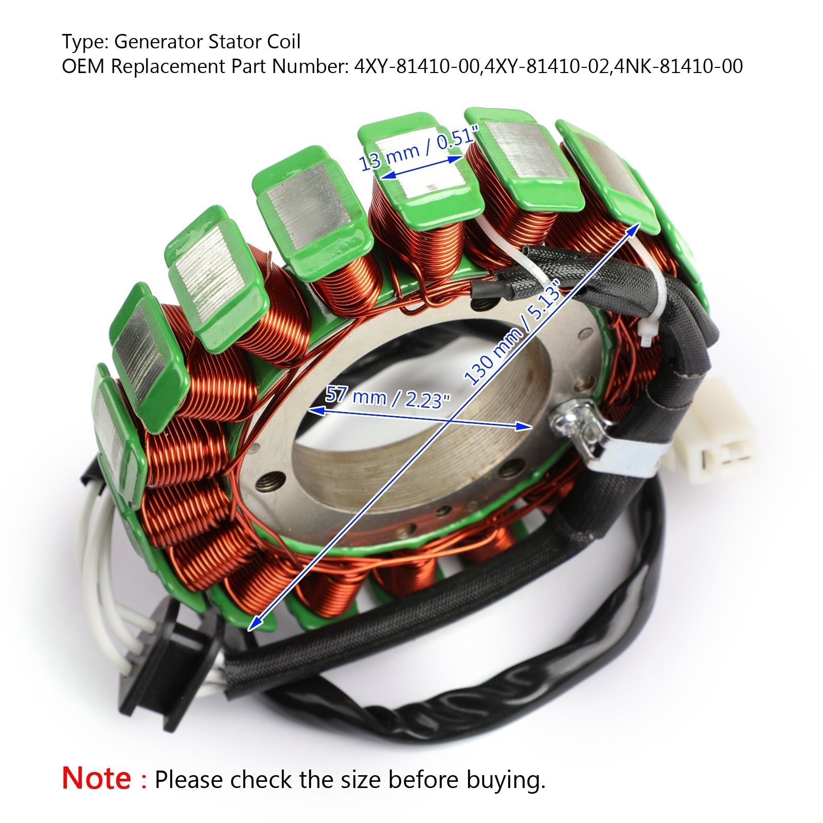 Generator Stator Coil Alternator for Yamaha XVZ1300 Royal Star Midnight Venture Tour 1996-2013