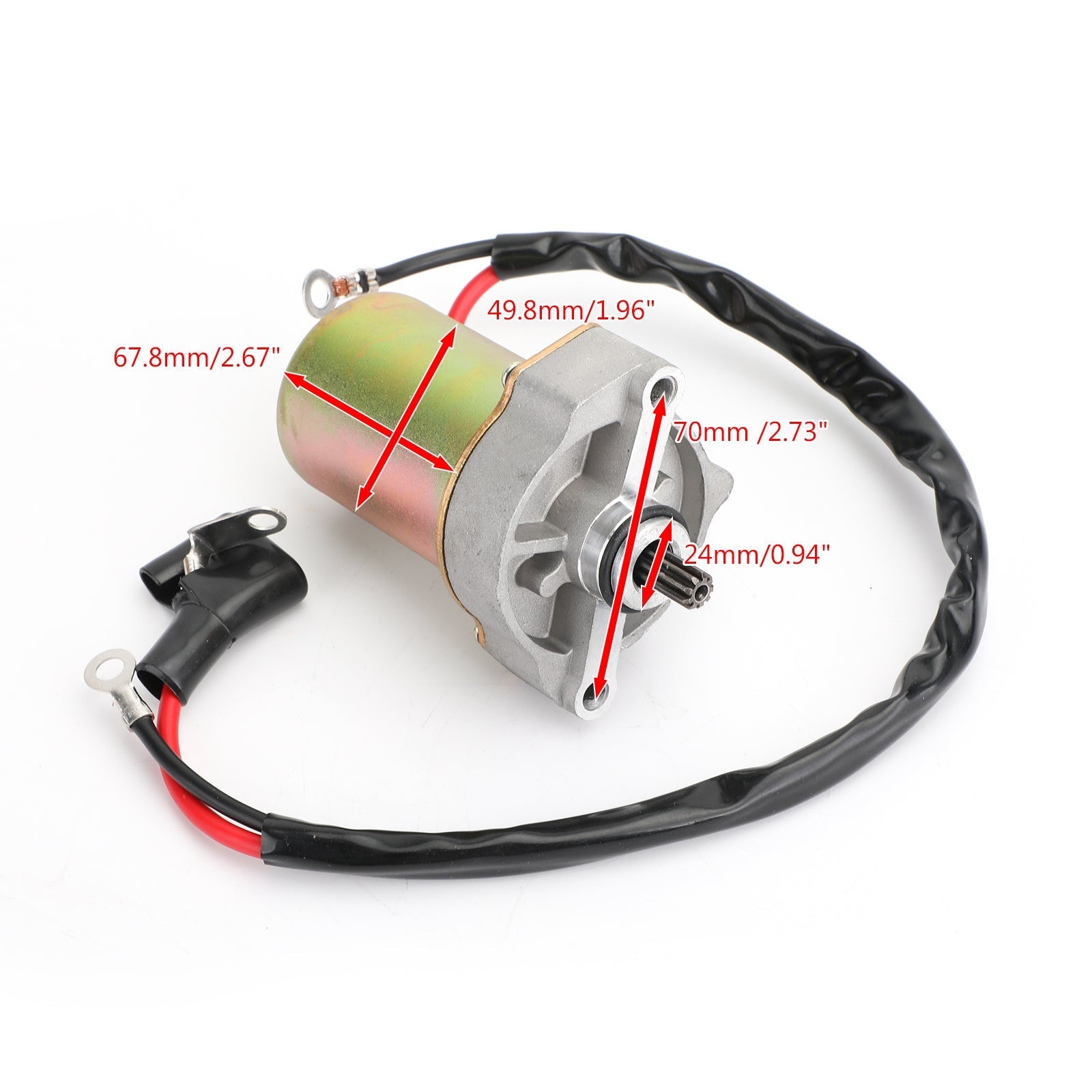 9-Tooth STARTER MOTOR For 2009-2013 Yamaha YFM90R RAPTOR 90 4 Stroke 90cc ATV 43D-H1800-00-00