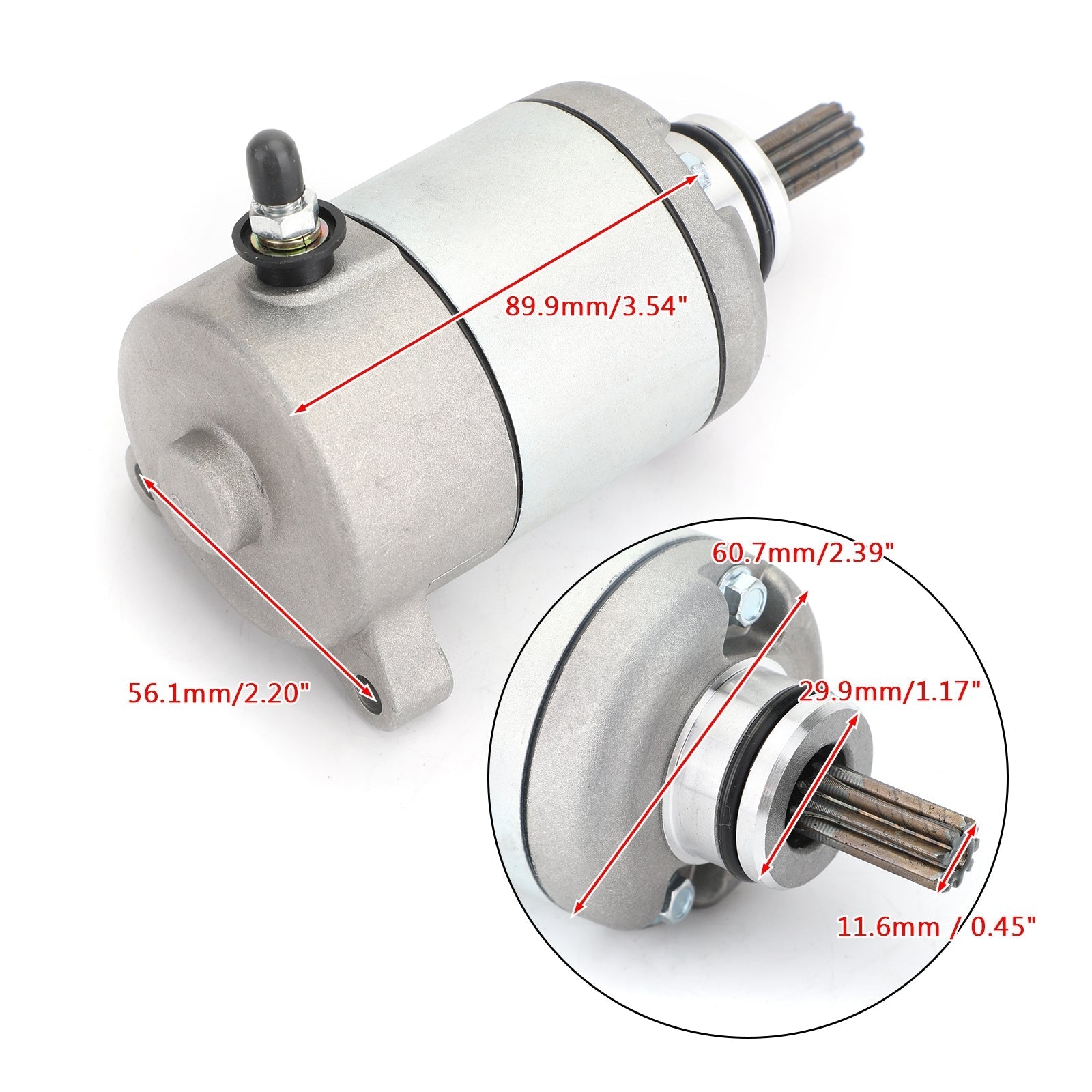 New Starter PMDD CCW 9-Tooth 12V For Honda CBR125R JC50 2011-2018 31200-KPP-T01