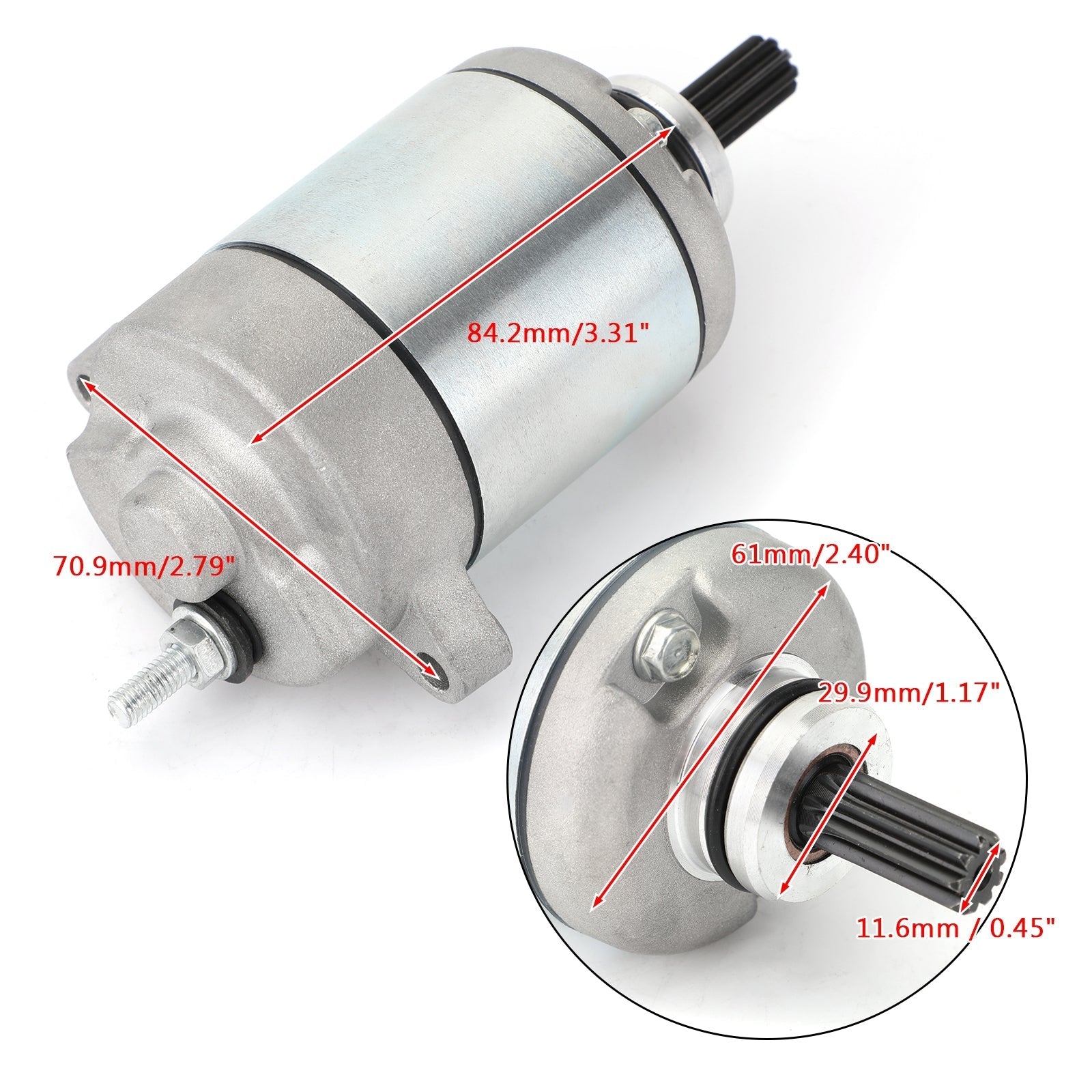 New Starter PMDD CCW 9-Tooth 12V For Honda CRF125F CRF125FB 14-17 31200-K28-911