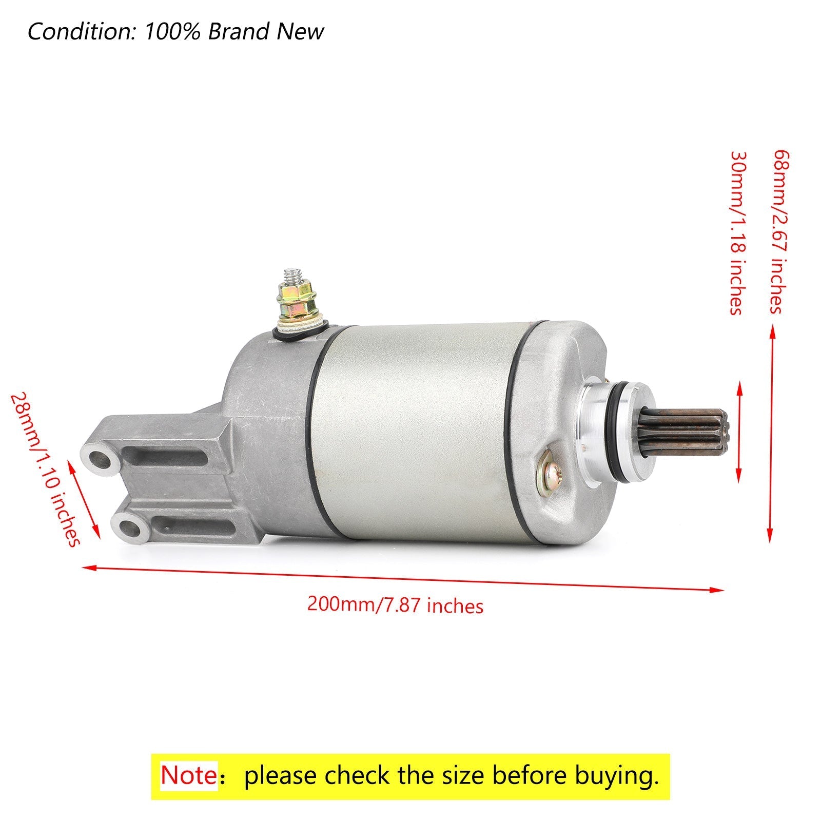 Starter For BOMBARDIER CAN-AM Outlander 330 400 450 EFI 2x4 420684280 420684282