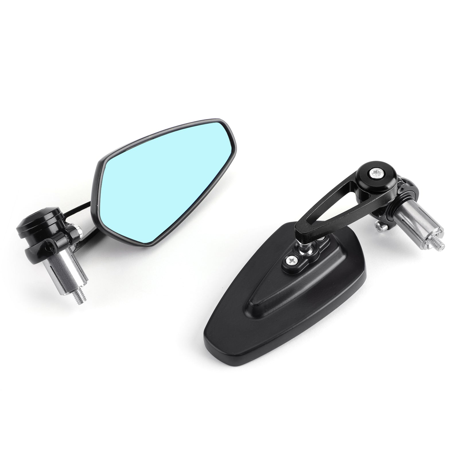 Universal Motorcycle Moto 7/8 22mm Handle Bar End Rearview Side Mirrors