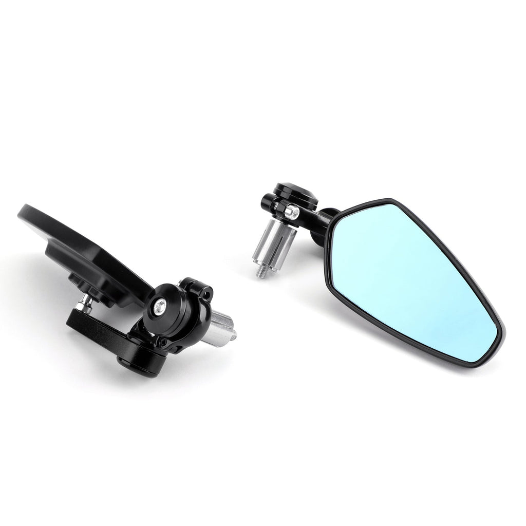 Universal Motorcycle Moto 7/8 22mm Handle Bar End Rearview Side Mirrors
