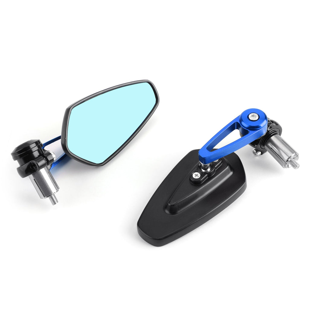 Universal Motorcycle Moto 7/8 22mm Handle Bar End Rearview Side Mirrors
